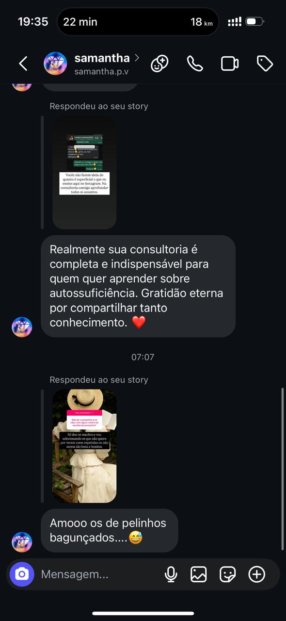 Depoimento de aluna da Comunidade Raiz